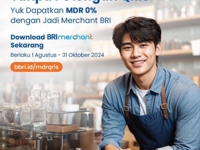 Beri Keistimewaan, BRI Hadirkan Program Spesial MDR 0% Bagi Merchant