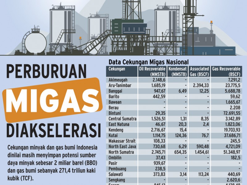 Deretan Temuan Ladang Gas Raksasa di Indonesia