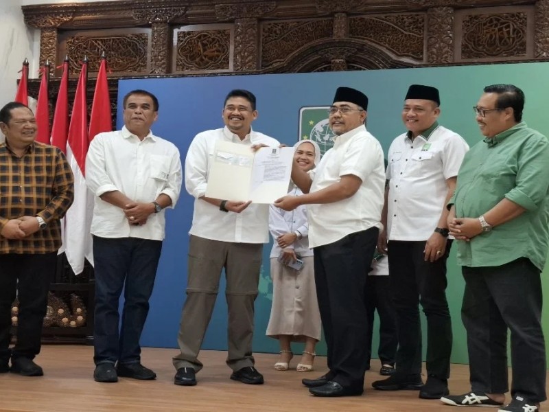 Bobby Nasution mendapatkan rekomendasi dari Partai Kebangkitan Bangsa (PKB) untuk berkontestasi di Pilgub Sumut 2024/Dok