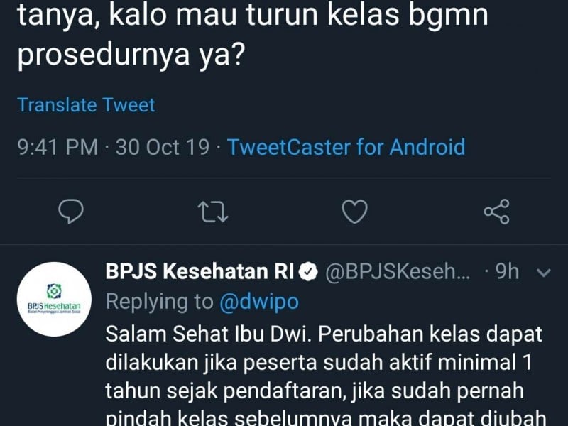 Iuran BPJS Naik, Warganet Ramai-Ramai Ingin Turun Kelas