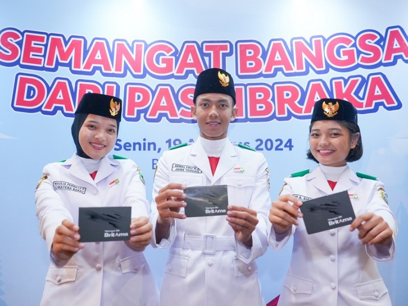 BRI Kembali Beri Beasiswa Paskibraka di HUT ke-79 RI