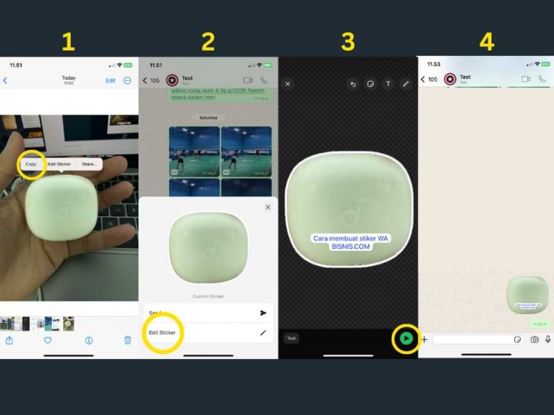 Cara membuat stiker WhatsApp tanpa aplikasi di iPhone - Bisnis.com