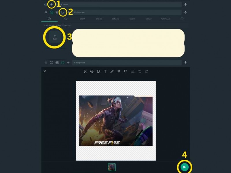 Cara membuat stiker WhatsApp tanpa aplikasi di WhatsApp Web - Bisnis.com