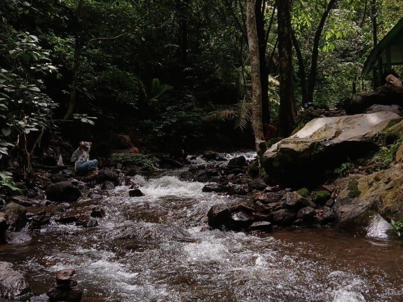 Salah satu sudut aliran air di kaki gunung Ciremai, Jawa Barat. Bisnis/Hakim Baihaqi