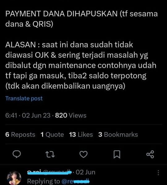 dana tak lagi diawasi oleh OJK