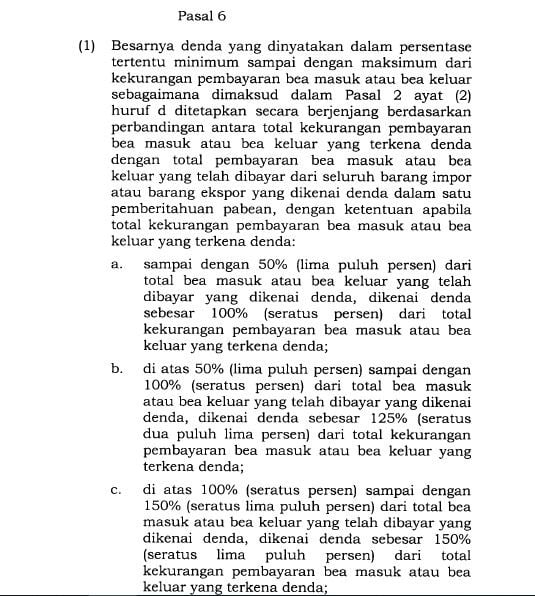 Relaksasi Denda Kepabeanan Berlaku, Berikut Detail Perubahannya