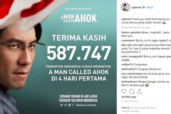 Tayang di Bioskop, "A Man Called Ahok" Menang Telak dari "Hanum & Rangga"