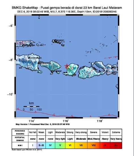 Gempa 5,7 SR Guncang Mataram, Turis Berhamburan dan Pasien Puskesmas Dievakuasi