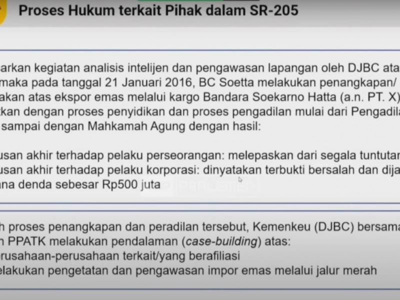 Sri Mulyani Ungkap Fakta-fakta Kasus Impor Emas Rp189 Triliun