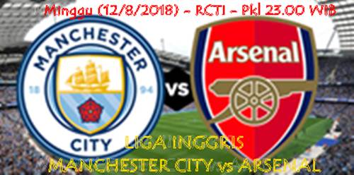 LIGA INGGRIS:  Manchester City vs Arsenal, Preview, Head To Head, Susunan Pemain (RCTI)