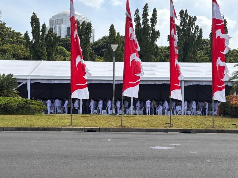 Foto-foto Halaman Istana Disulap Bak Ballroom Hotel Berbintang untuk Pelantikan Kepala Daerah