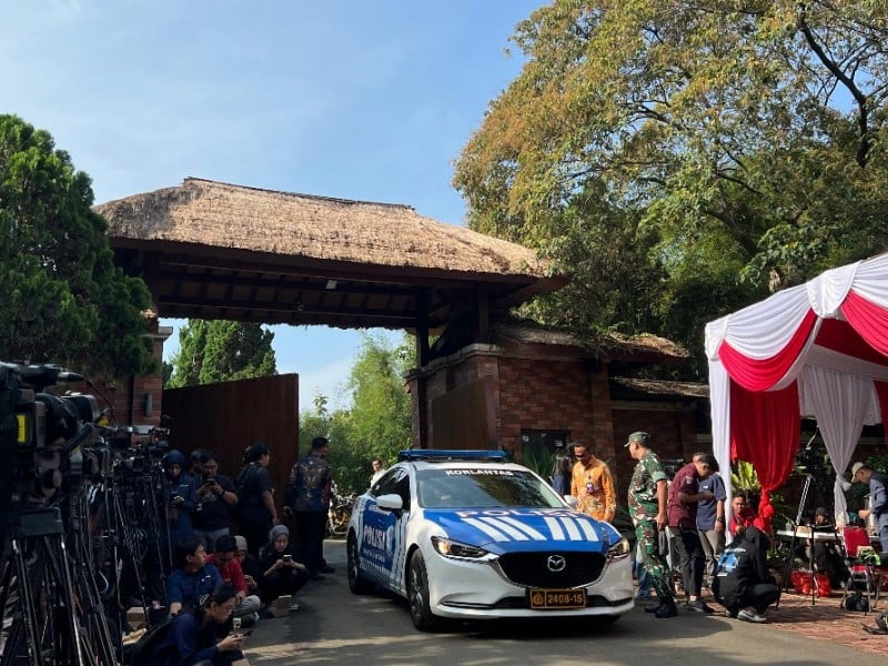 Suasana kediaman Prabowo di Hambalang, Bogor, Jawa Barat, Rabu (16/10/2024). JIBI/Annisa Nurul Amara