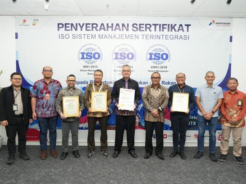 PHR Terima Tiga Sertifikat ISO Sistem Manajemen Terintegrasi