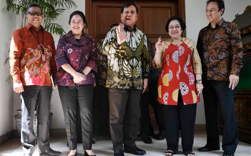 Pertemuan Prabowo Subianto dan Megawati beberapa tahun yang lalu.