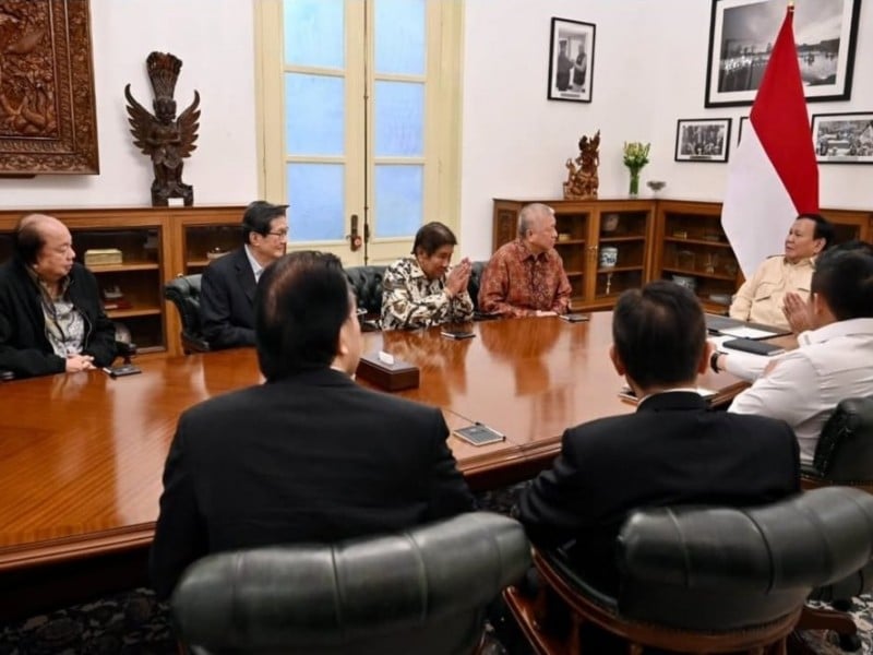 Potret pertemuan Presiden Prabowo Subianto dengan delapan konglomerat Tanah Air di Istana Kepresidenan, Jakarta, Kamis (6/3/2025)./Instagram Sekretariat Kabinet