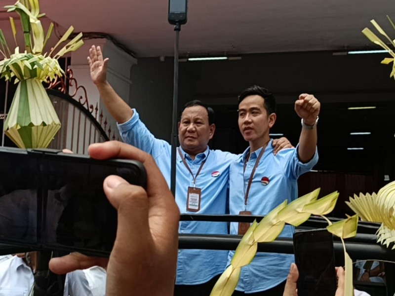 Gibran Rakabuming Raka bersama Prabowo Subianto menjadi pasangan calon presiden dan wakil presiden di Pilpres 2024/Dok