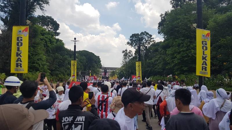 Situasi Terkini Konser Putih Bersatu, Pendukung Jokowi-Amin Padati GBK