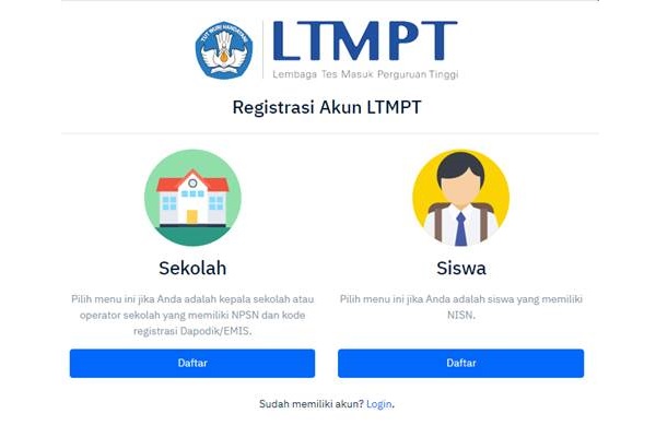 Tes Masuk PTN, Masa Registrasi Akun LTMPT Akan Diperpanjang?