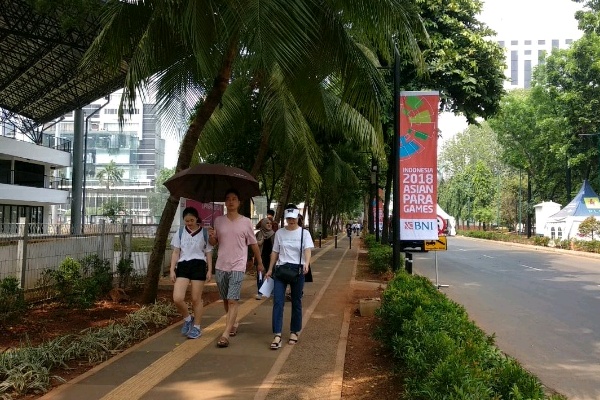 Begini Suasana Kompleks GBK & Istora Senayan Jelang Pembukaan Asian Para Games 2018