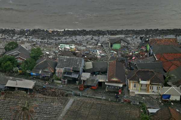 Ini Foto-foto Eksklusif Kondisi Daerah Terdampak Tsunami di Banten & Lampung