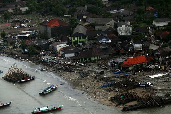 Ini Foto-foto Eksklusif Kondisi Daerah Terdampak Tsunami di Banten & Lampung