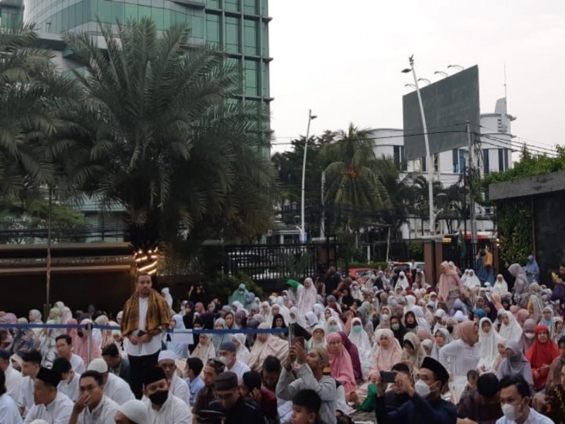 Foto-foto Salat Id Muhammadiyah, Jumat (21/4) di Jakarta dan Surabaya