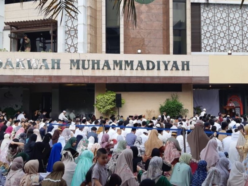 Foto-foto Salat Id Muhammadiyah, Jumat (21/4) di Jakarta dan Surabaya