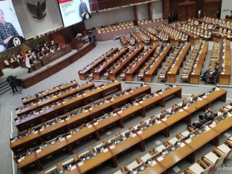 Suasana Sidang Paripurna di Gedung DPR/MPR. ANTARAFOTO