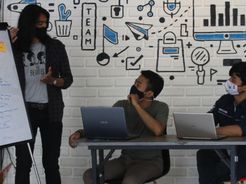 Suasana di sebuah kantor startup