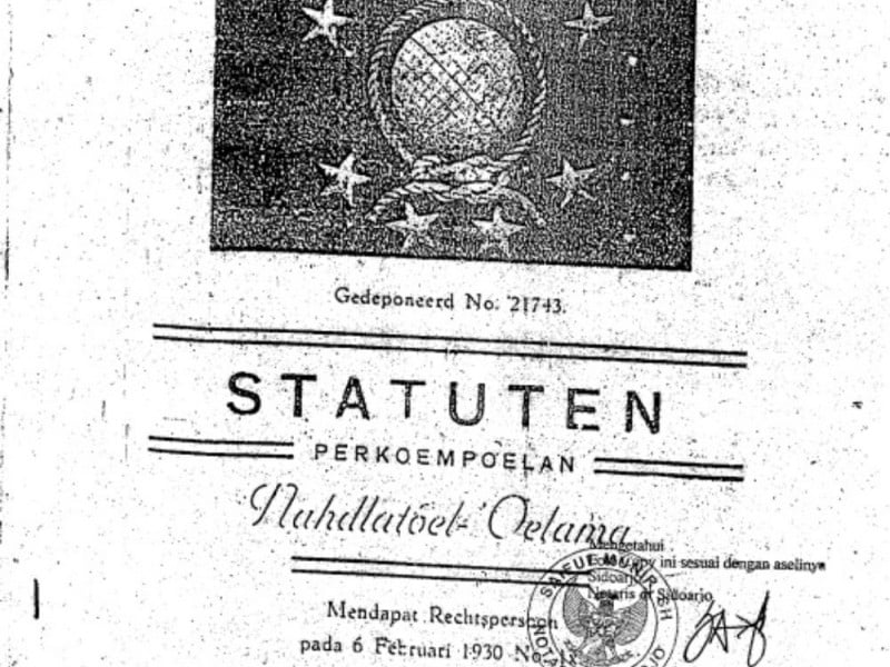 Statuten Nahdlatul Ulama 1926 dasar ormas mengelola tambang khusus