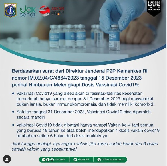 Vaksin Covid Gratis Cuma Sampai 31 Desember, Awal 2024 Berbayar