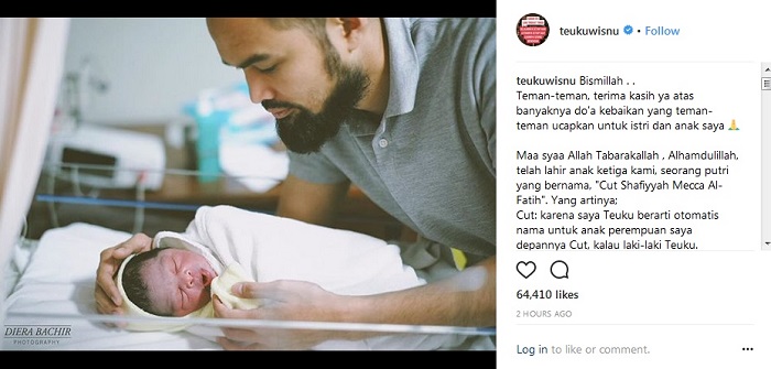 Shireen Sungkar Melahirkan Anak Ketiga