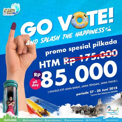 Tempat-tempat Wisata Ini Berikan Promo Diskon Pilkada 2018, Yuk Tamasya!