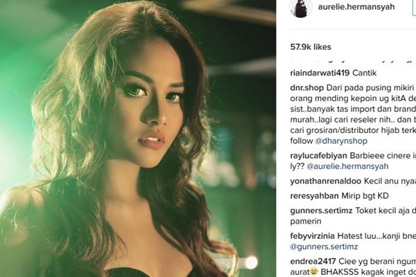 Foto Aurel Hermansyah yang Bikin Netizen Nyinyir