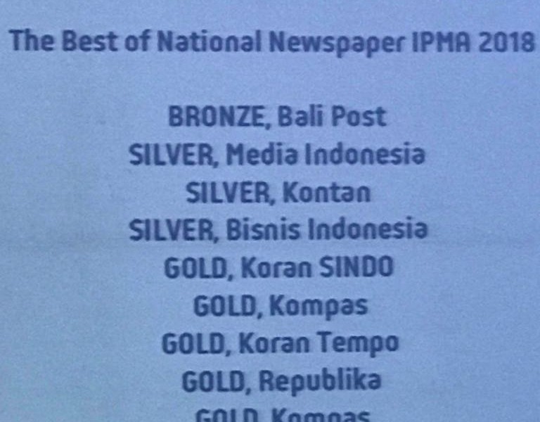 Hari Pers Nasional 2018: Bisnis Indonesia Boyong Penghargaan The Best  of National Newspaper