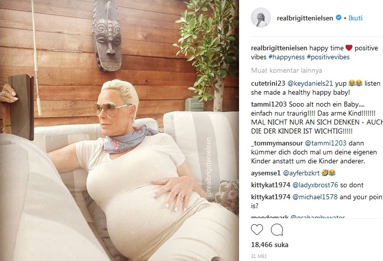 Berkat Bayi Tabung, Aktris Brigitte Nielsen Lahirkan Anak Kelima Jelang Usia 55 Tahun