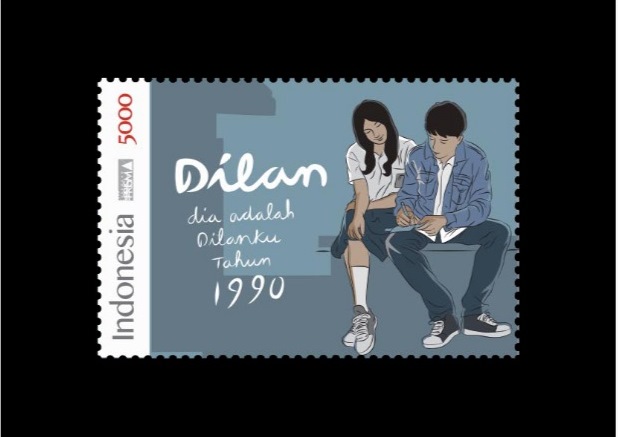 Dilan 1990 Sukses, Kini Muncul 4 Desain Prangko Seri Dilan