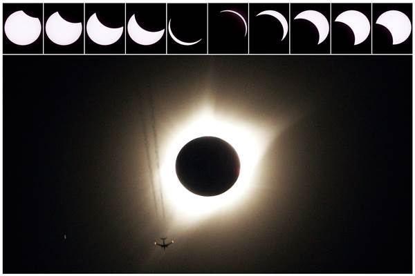 Berbagai Ekspresi Warga Amerika Saksikan Gerhana Matahari Total