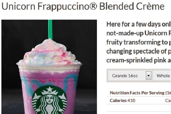 Gara-gara Unicorn Frappuccino, Starbucks Dibawa ke Meja Hijau