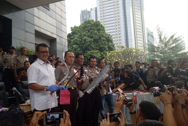 Polisi Tangkap Puluhan Anggota Geng Motor, Barbuknya Mengerikan