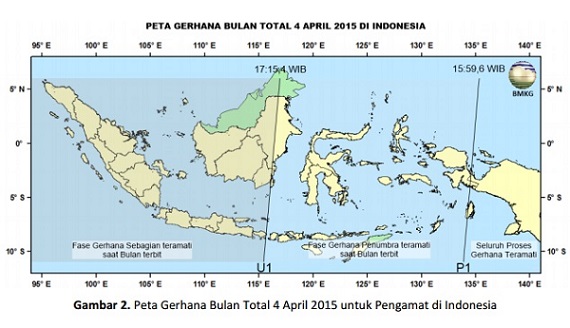 GERHANA BULAN TOTAL 4 APRIL: Waktu Yang Tepat Lihat Blood Moon Alias Bulan Merah Darah