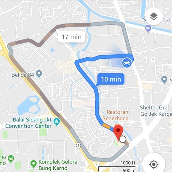 Sudah Coba Fitur Rute Sepeda Motor Google Maps?