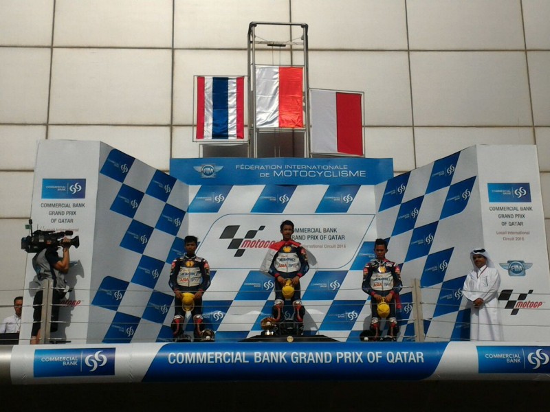 Dua Pebalap Honda Indonesia Raih Podium Pertama ATC di Qatar