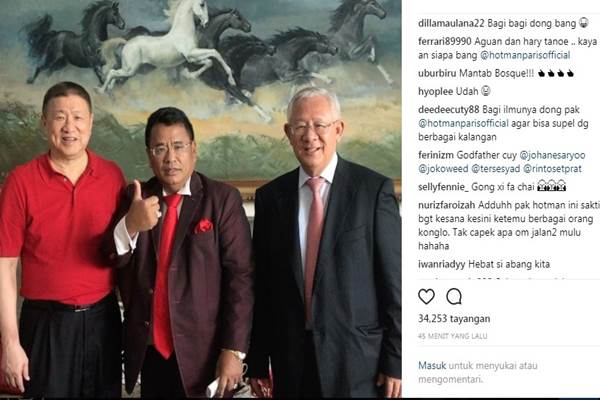 Tahun Baru Imlek, Hotman Paris dan Jenderal Hendro Kunjungi Konglomerat  