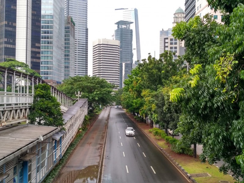 Foto-foto Jalanan Lengang di Jakarta dan Sekitarnya