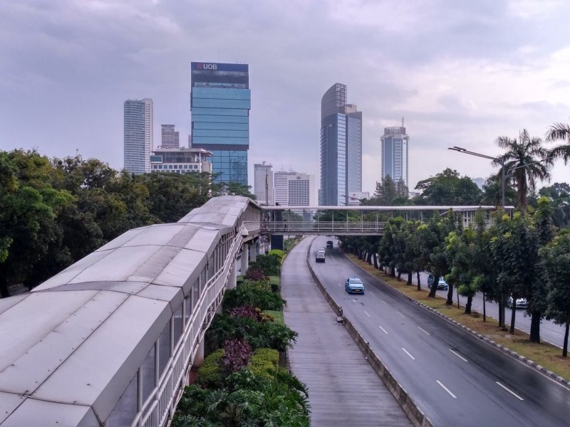 Foto-foto Jalanan Lengang di Jakarta dan Sekitarnya