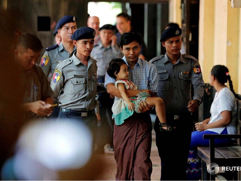 Investigasi Pembunuhan di Rakhine, 2 Wartawan Reuters Ditahan di Myanmar