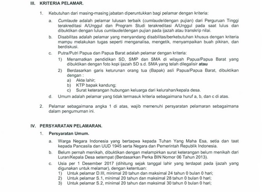 Penerimaan CPNS 2017 Gelombang II: Badan Intelijen Negara Alokasikan 199 Formasi. Ini Syarat Serta Cara Pendaftarannya