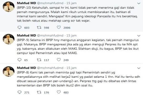 Basarah: Megawati dan Mahfud MD Tak Pikirkan Gajinya di BPIP