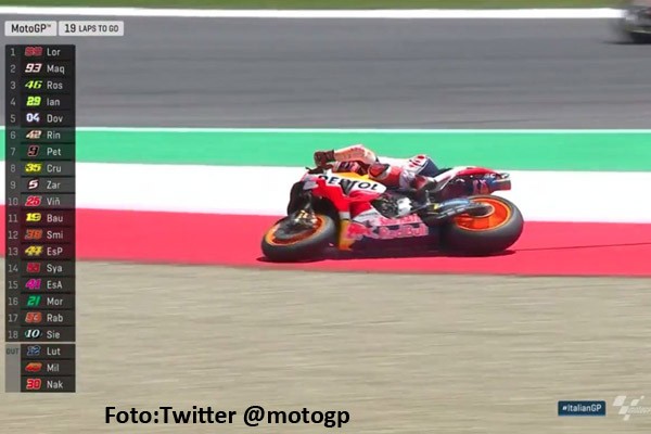 MotoGP Italia: Marquez Tergelincir di Lap 5 dan Podium pun Sirna